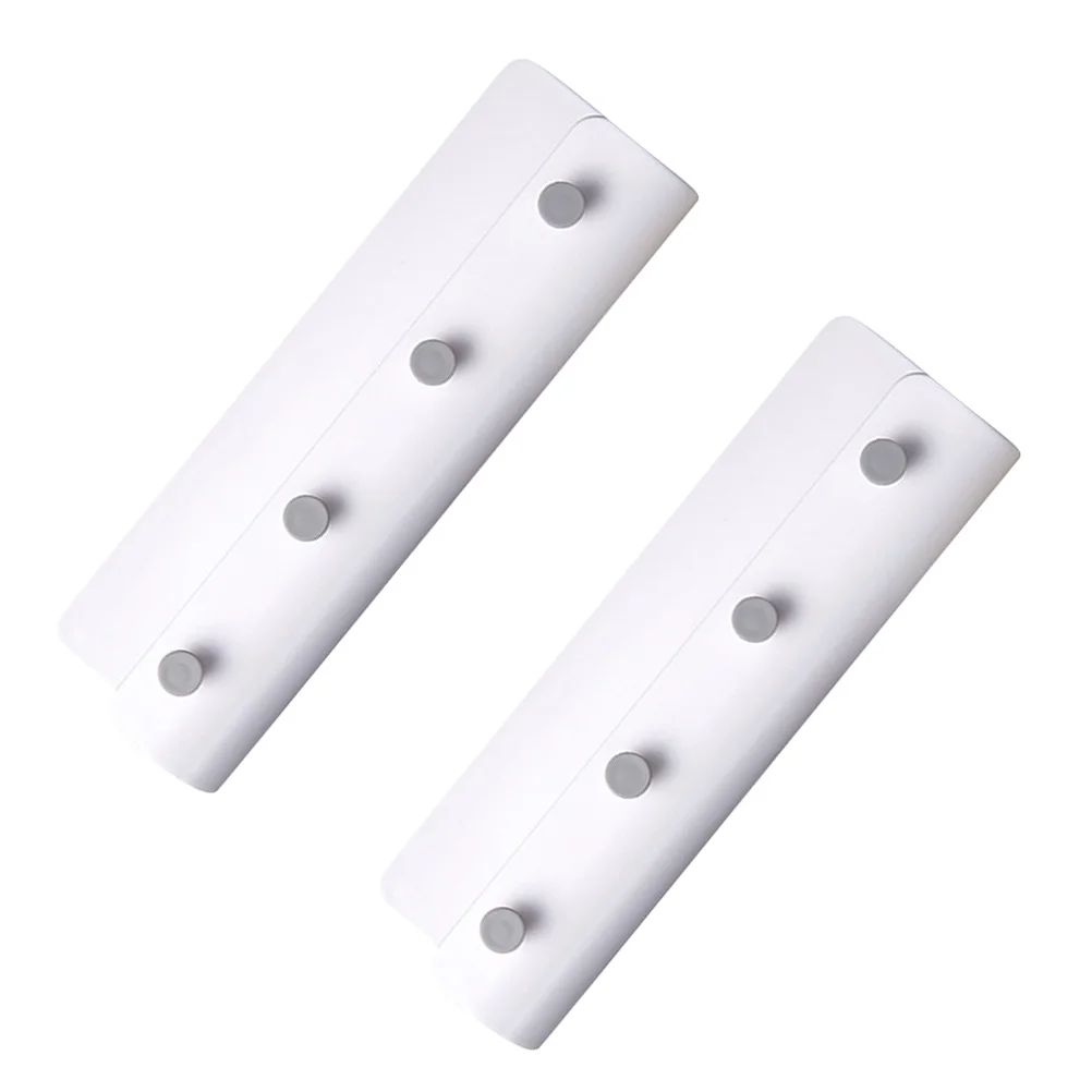

2 Pcs ABS Wall Hanger Punch Free Storage Rack Home Decor Hooks Coats Clothes Hats Umbrellas Modern Style Durability Strong Load