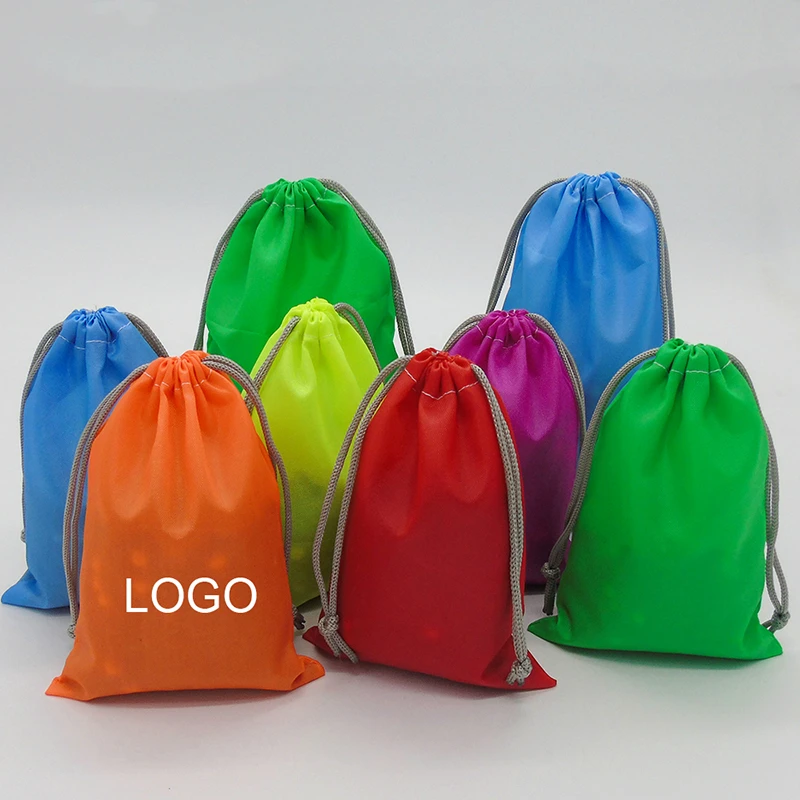 

50PCS Oxford Drawstring Bag Wholesale Jewelry/Shoes/Storage/Travel Waterproof Pouches 150D Oxford Cloth Pouch Custom Logo 20x30