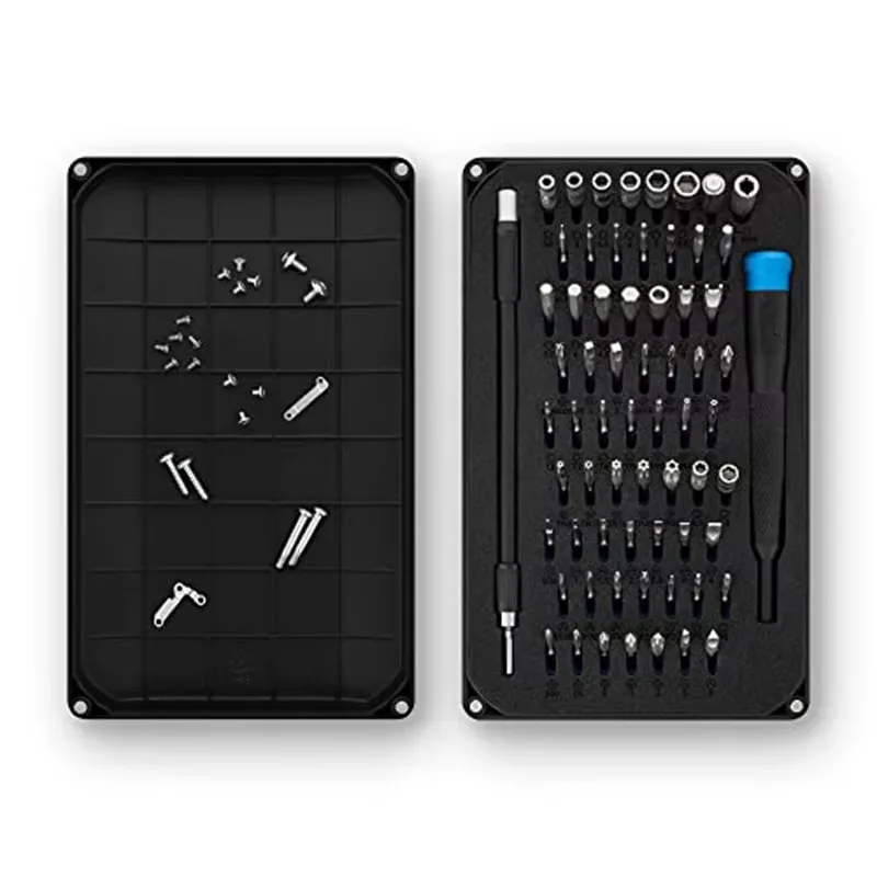 64-in-1 Portable Multifunctional Steel Screwdriver Set With Magnetic Bits For Precision Repair And DIY Projects