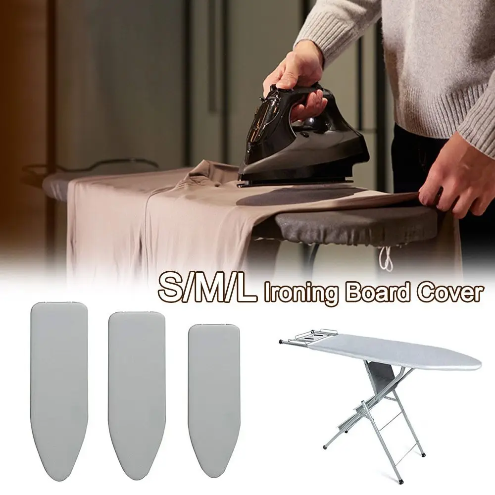 140*50cm Ironing Board Cover Silver Heat-resistant Ironing Board Cloth Elastic Ironing Heat Shield Ironing Board Accessories