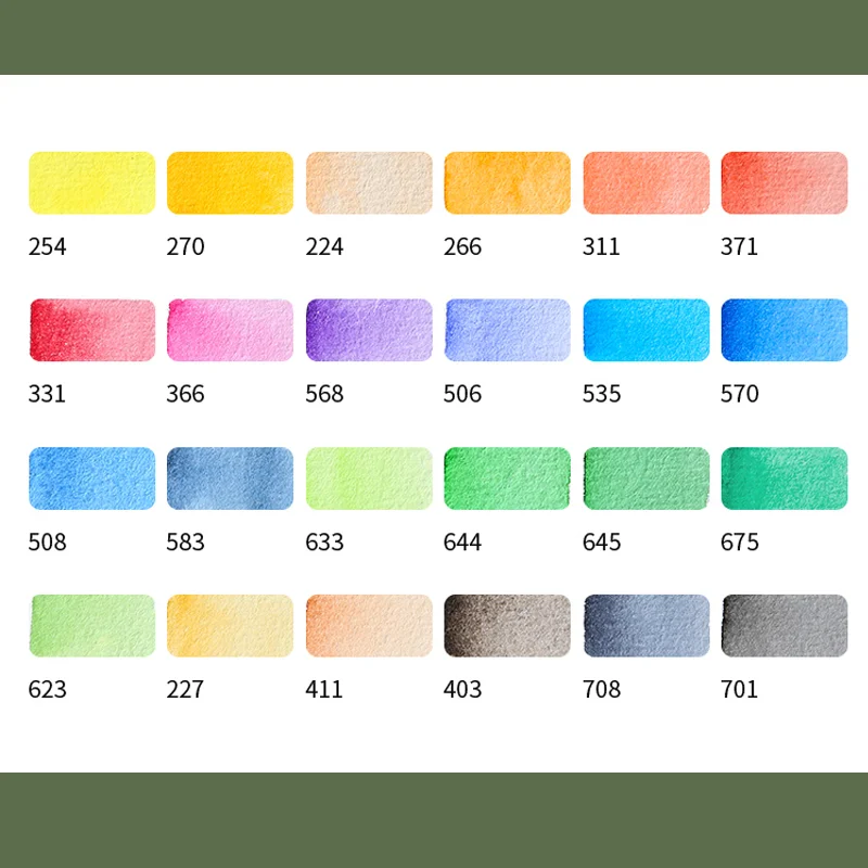 1ml 24 colori Holland Van Gogh pittura ad acquerello professionale portatile da viaggio color acqua artista studente disegno forniture artistiche