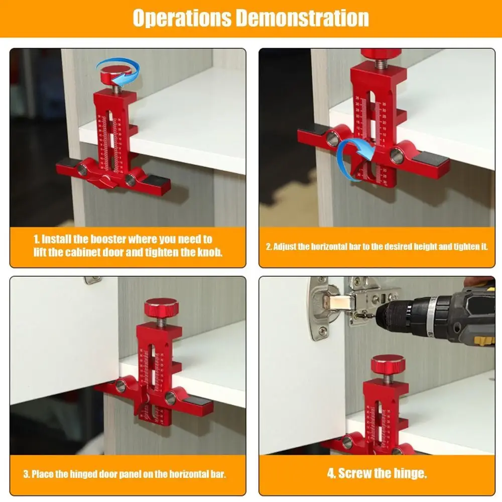 Quick Positioning Cabinet Door Mounting Jig Stable Clamping Adjustable Clamping Range Cabinets Frame Install Clamp