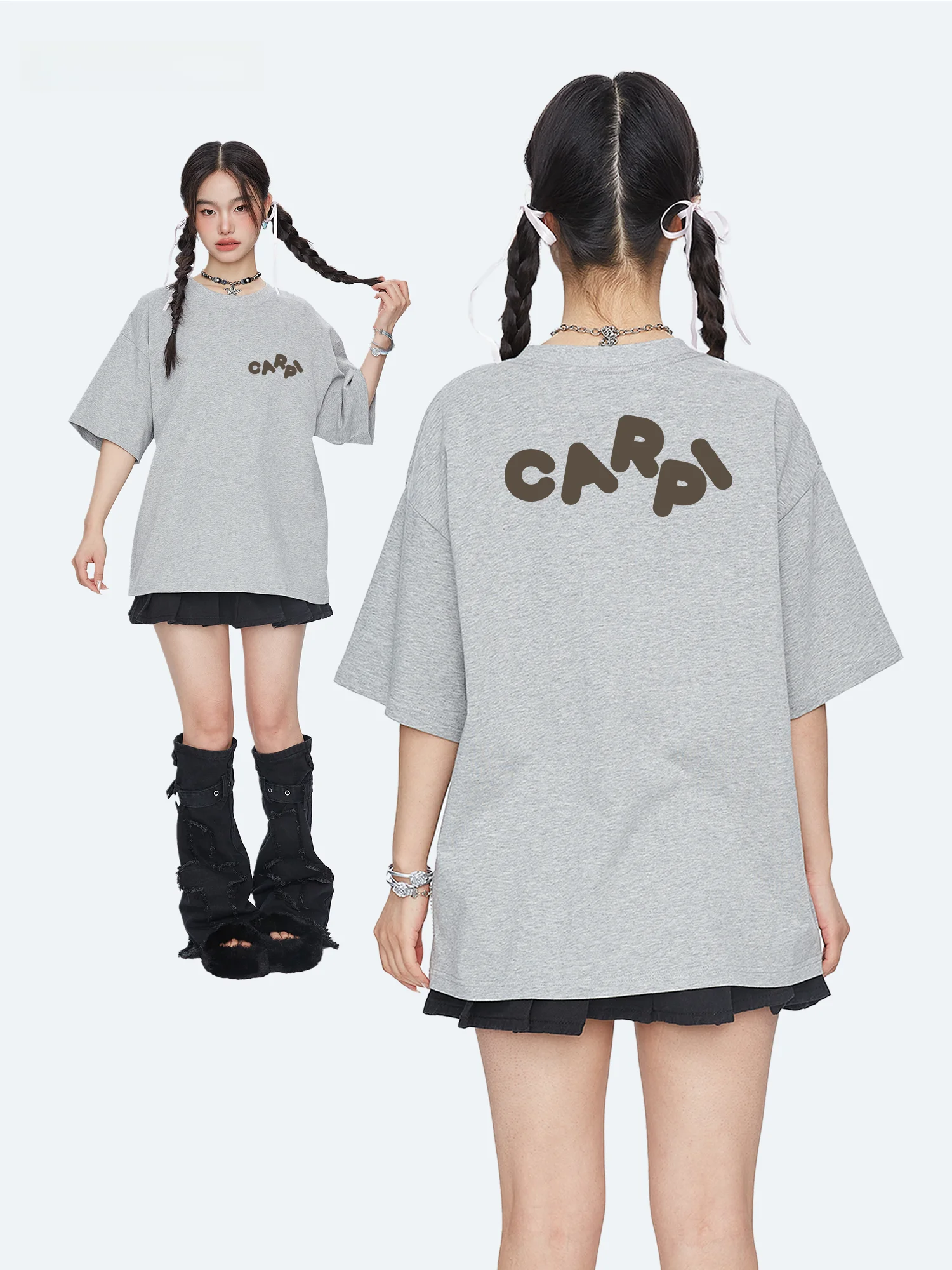 Capricorn American Casual Cotton Short Sleeve T-Shirt Women's Summer New Fashion Brand Inner Wear Half Sleeve Top
