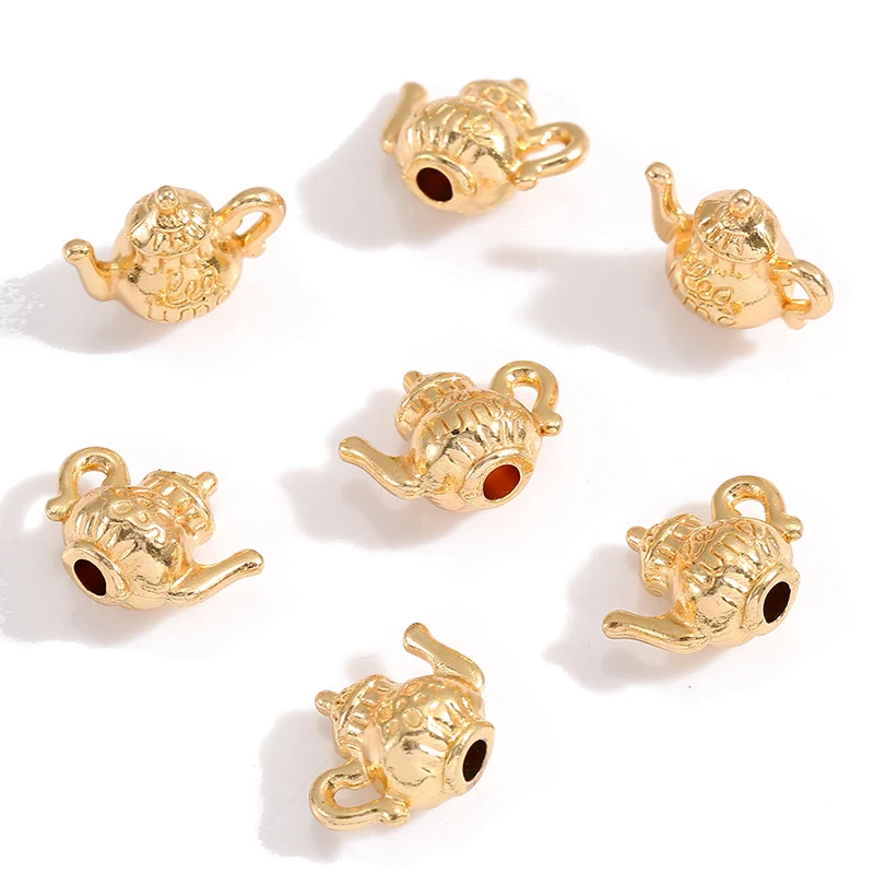 10pcs Teapot Charms for DIY Jewellery Making