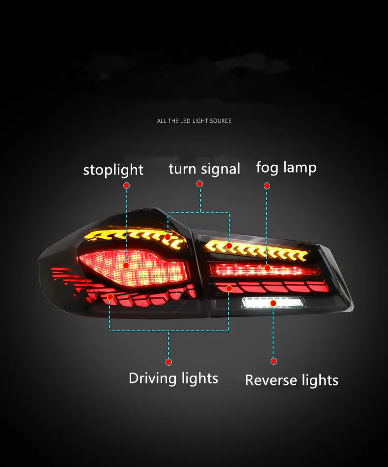 LED Tail Lights For BMW G30 G38 M5 5 Series 520i 530 550 540 525i 2018 2019 2020 2021 2022 With Start Up Animation Brake Rear La