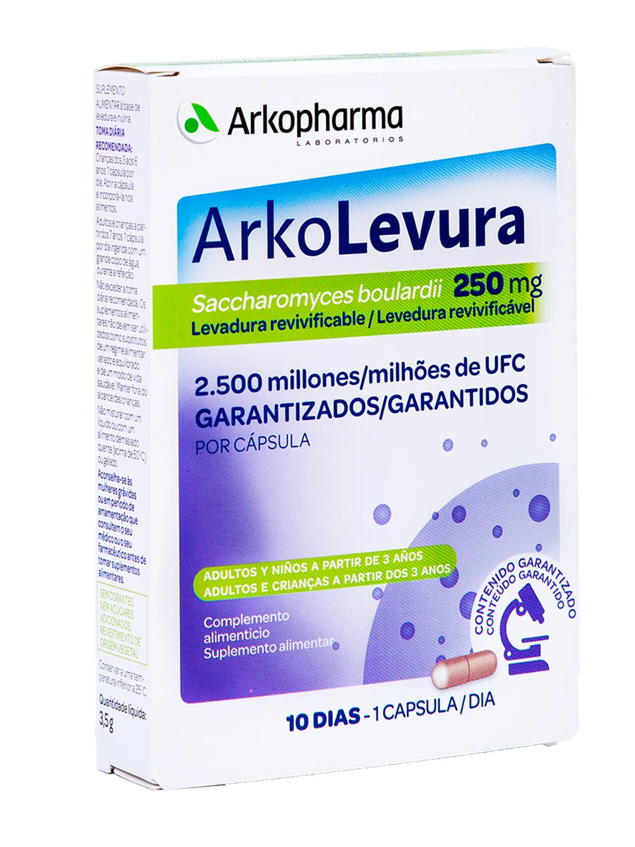 Arkolevura 10 capsules 250mg-digestive well-being