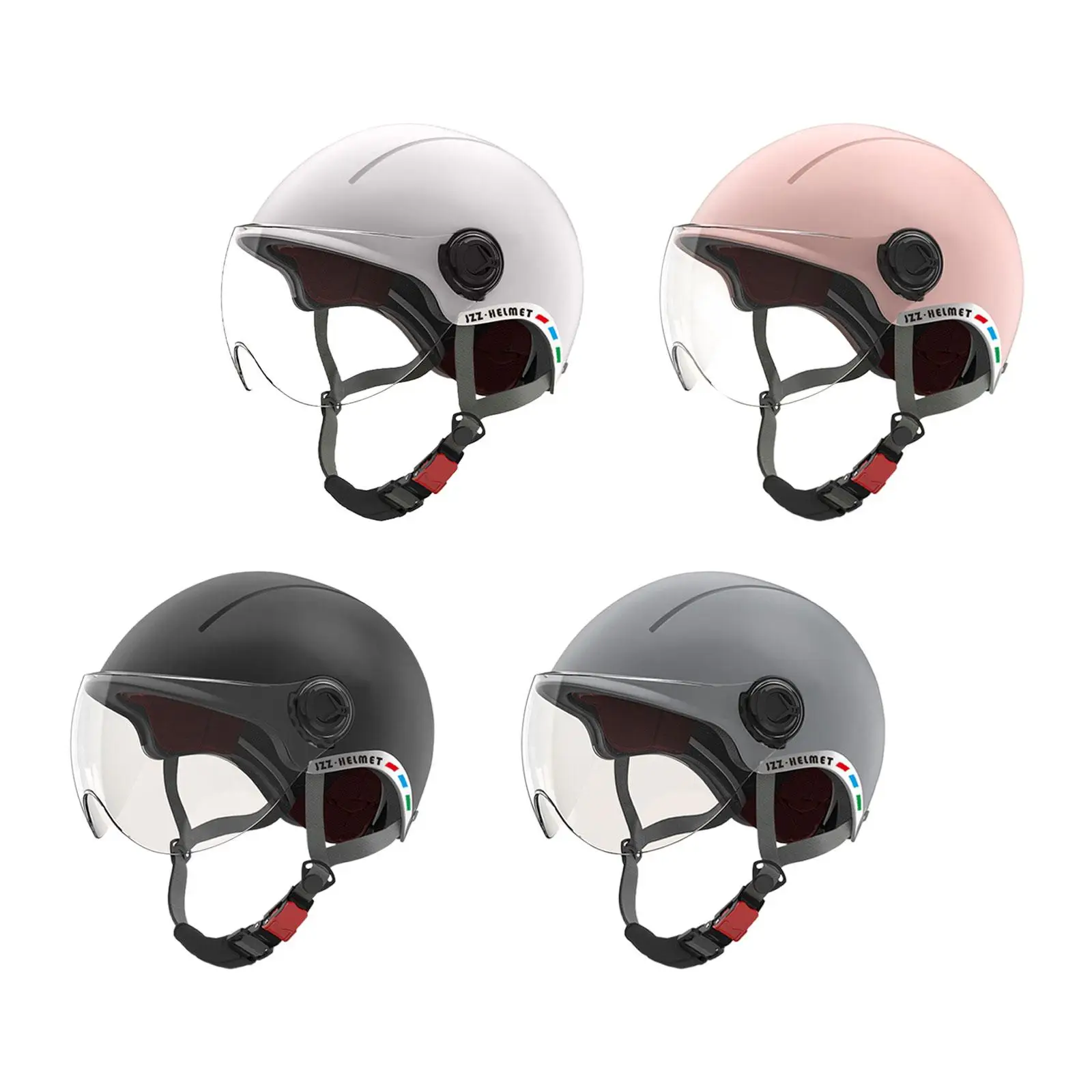 

Lightweight Motorcycle Helmet for Adults Shockproof Half Face Bike Safety Helmet for Summer Cycling Scooter Use