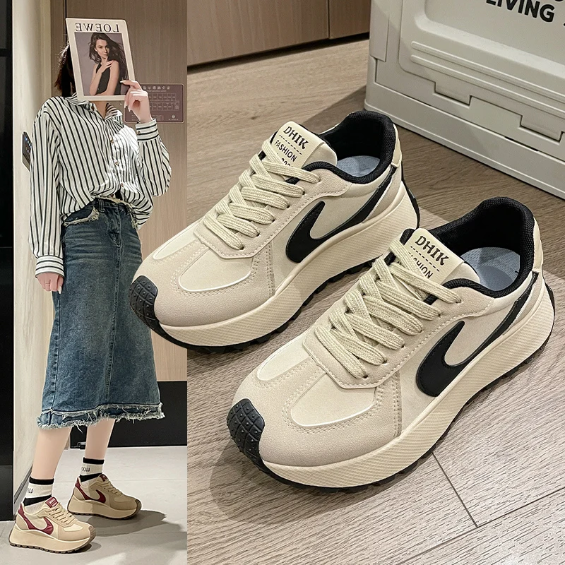 Comfortable Women Jeans Shoes  Breathable Sport Sneaker Girl Luxury Designer New Shoes Flats Lace Up Balance 327 Shoes Light