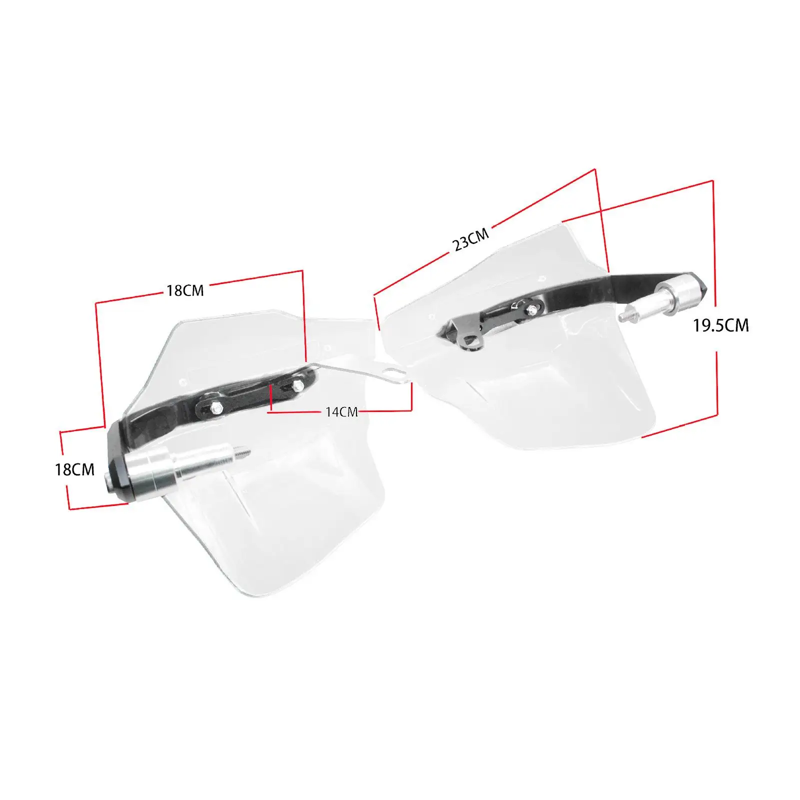2x Motorbike Hand Protector Shield Handlebar Wind Deflector Motorcycle Handguards Protection Shade for ct110 Motorbike Bike