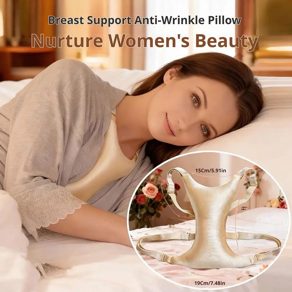 Breast Separation Sleep Pillow Adjustable Chest Support Cushion Soft PP Cotton Washable Cover for Side Sleeping