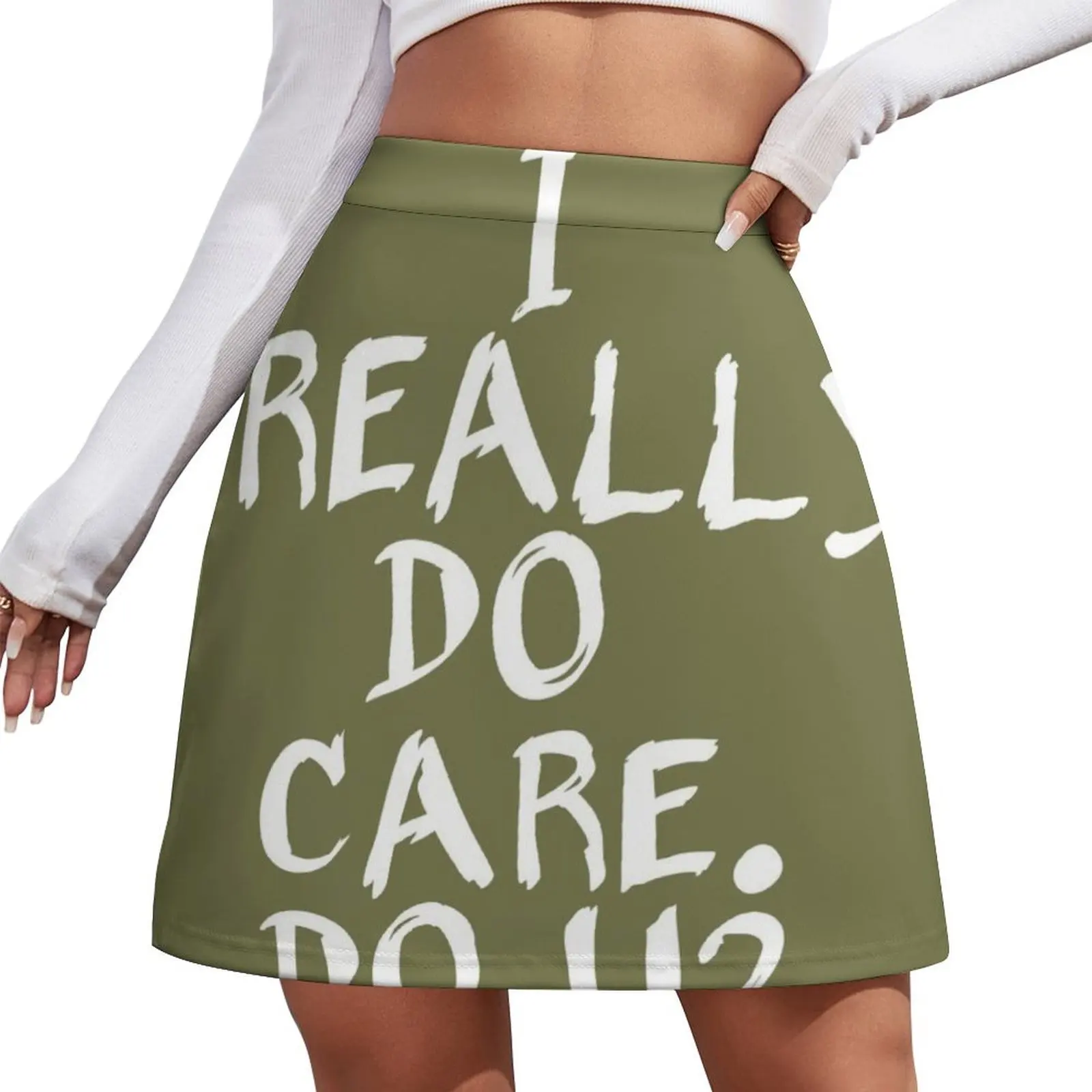 

I REALLY DO CARE DO YOU Mini Skirt Womens dresses women's stylish skirts womens skirts women's clothing trend 2025 Mini Skirt