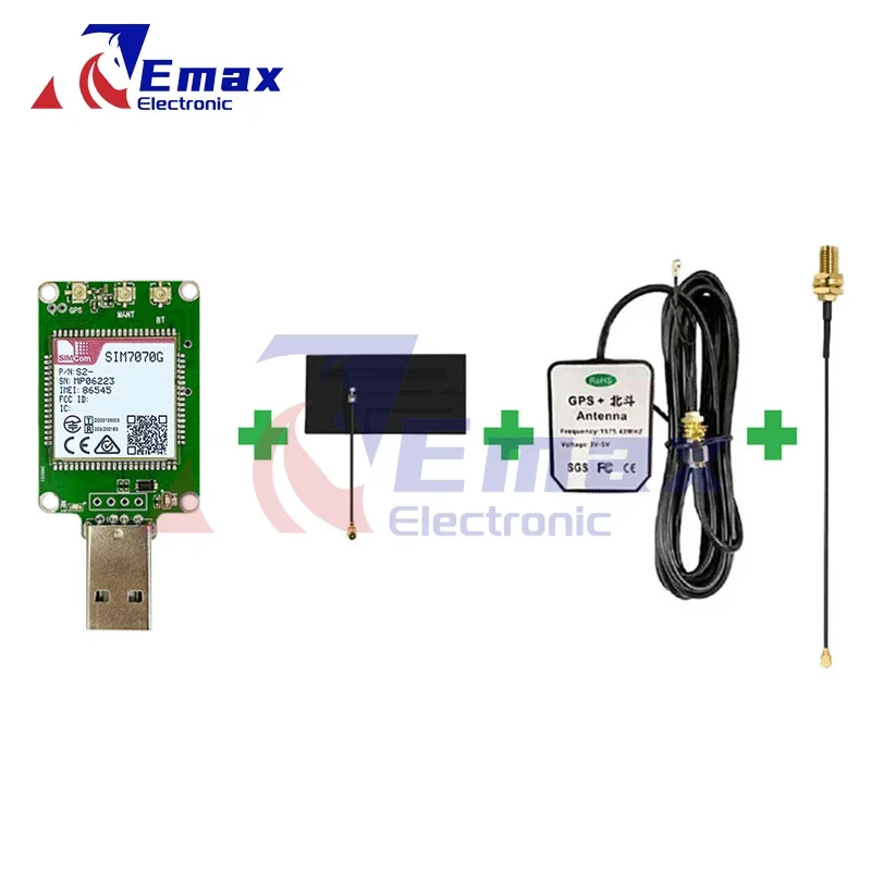 SIMcom SIM7070G NBIOT CATM LPWA USB Dongle 1 pièces avec GPS externe