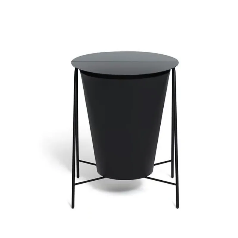 Modern and simple Nordic storage side tables, metal desktop can be folded into new guest room tables