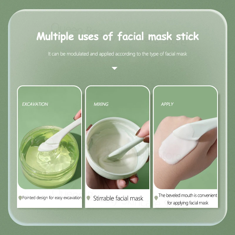 6pcs Seaweed Face Mask Bowl Set 6 In 1 DIY Facial Luxury Cosmetic Makeup Tool Mixed Measuring Spoon Kit Beauty Salon Skin Care