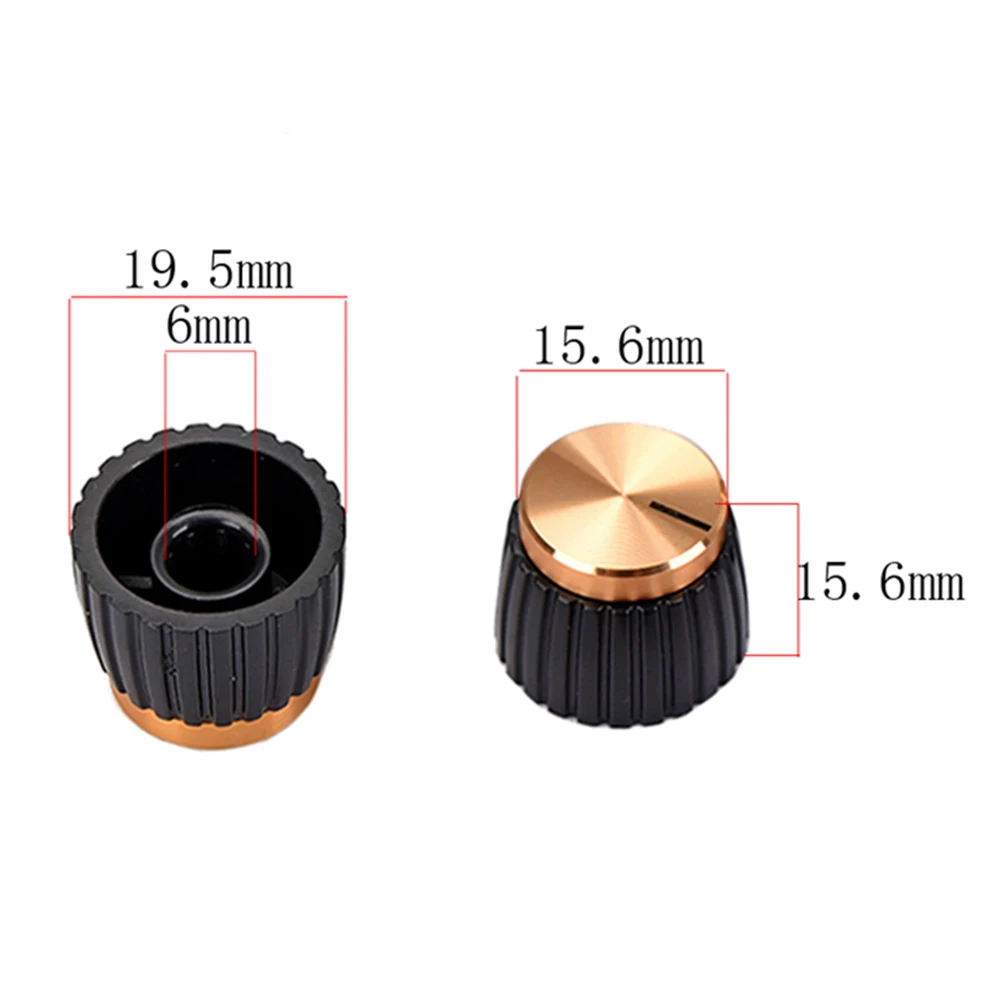 

5 Pcs Speaker Button Fits Amp Amplifier Knob Mini Knobs for Instrument Amplifiers Guitar Parts