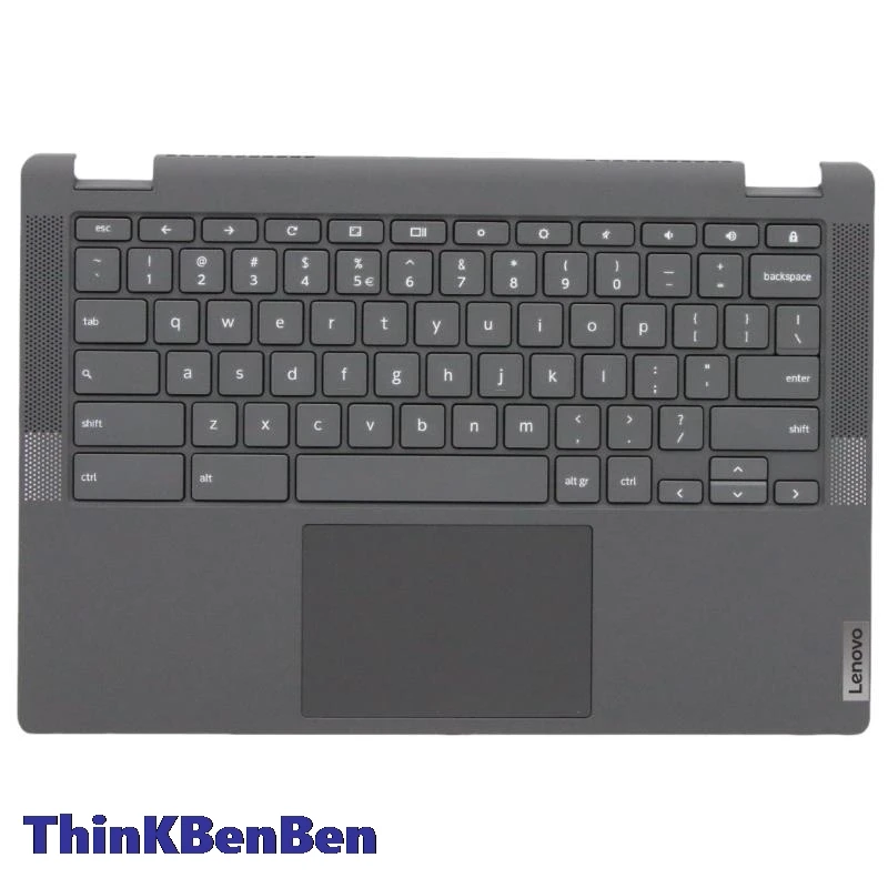 

US English Black Keyboard Upper Case Palmrest Shell Cover For Lenovo Ideapad Flex 5 CB 13 13IML05 Chromebook 5CB0Z28148