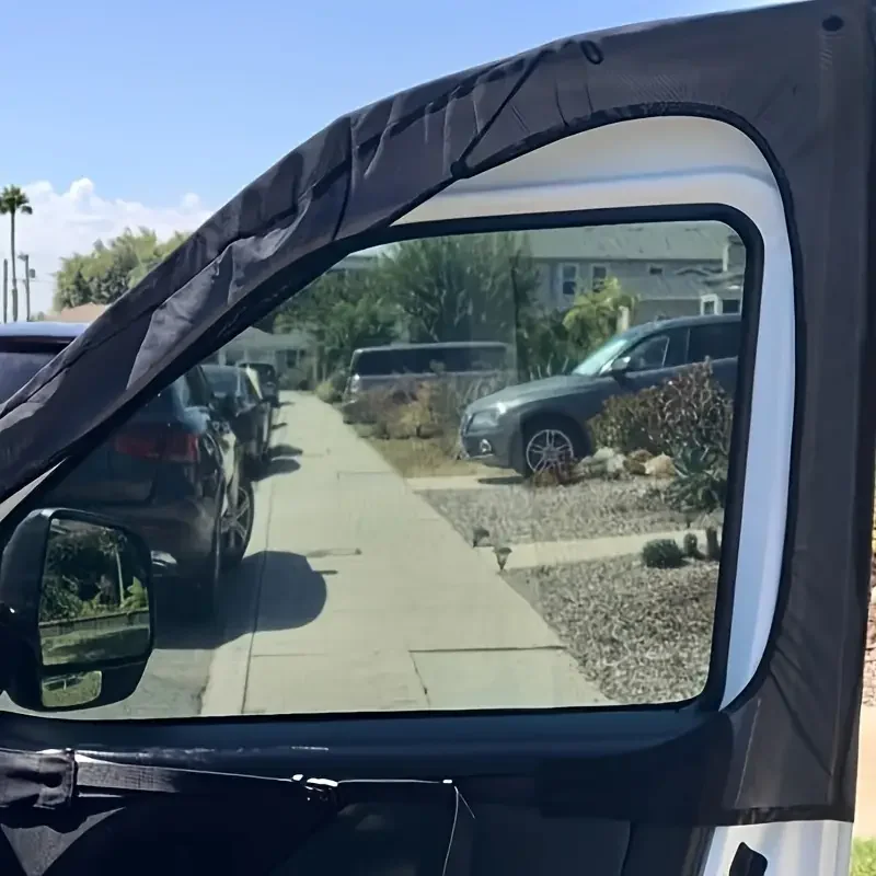 2 Stück 106*74cm Magnetische Insektenschutzgitter für Wohnmobilfenster, universelle Insektenschutzgitter für Vordertüren von Autos und Vans – Detail 20