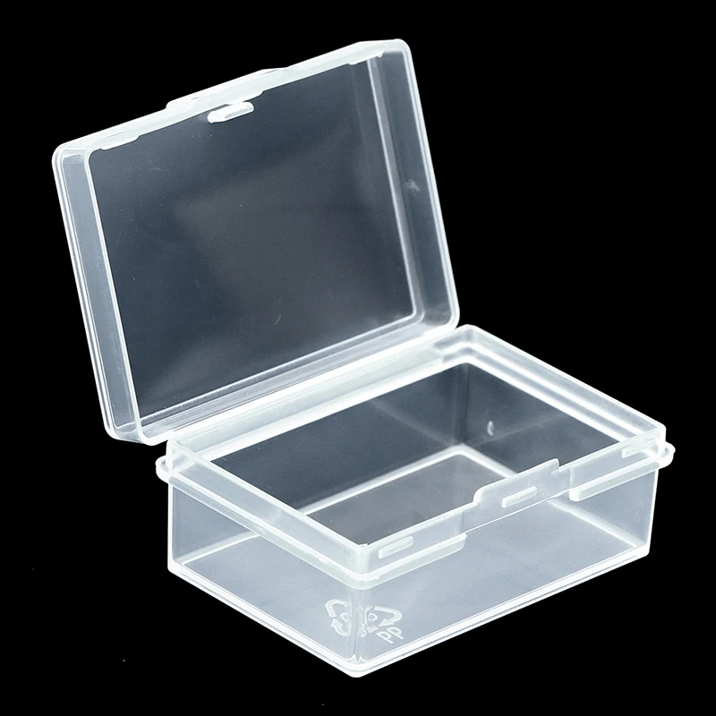 Σalwa 1PC caja de joyería de almacenamiento de plástico transparente de gran capacidad para cuentas pendiente collar barato al por mayor