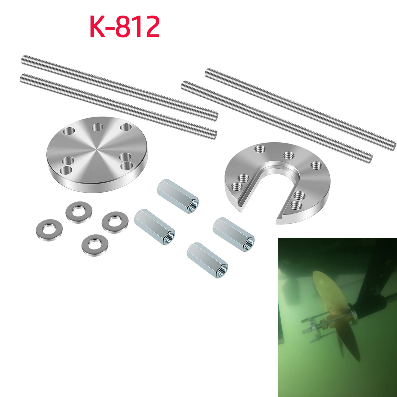 

Marine Boat Prop Puller Tool K-812 for 3 & 4 Blade Propellers,Propeller Removal Tool Fits for Prop Shafts from 1-1/4" to 1-1/2"