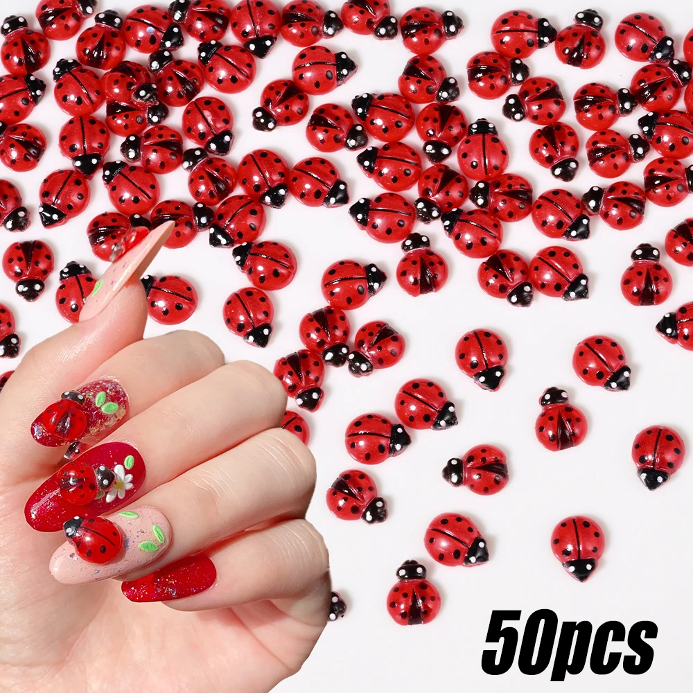 50 adet reçine karikatür uğur  - Art Craft Ladybug incelemesi ve fiyatı