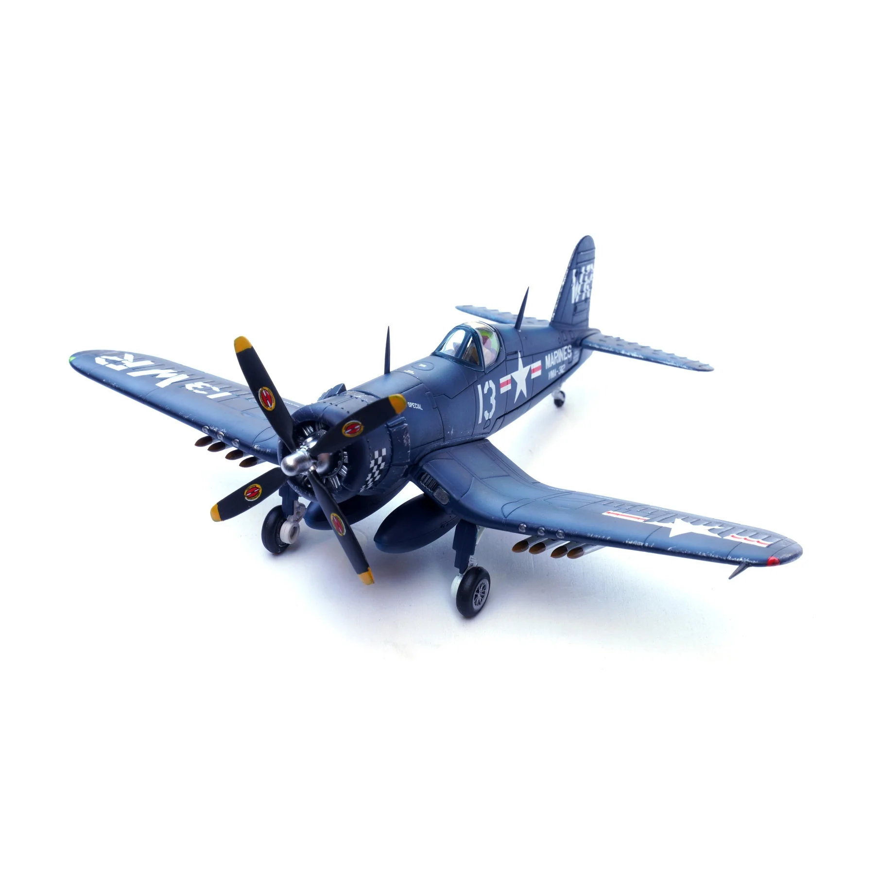1/72 Scale American F4U Pirate Fighter Aircraft Fighter VF-17 Simulation Alloy Diecast Airplane Model Static Collection Gifts