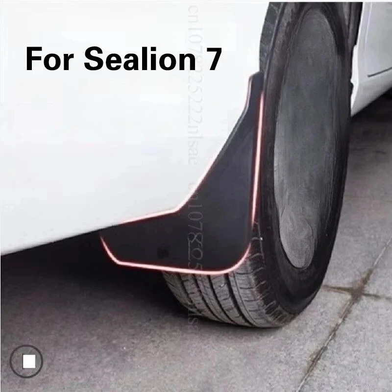 

4pcs Black Mudguards For BYD Sea lion 07 2025 Sealion 7 2026 2025 Mudflaps Splash Guards Mud Flap Front Rear Mudguards Fender