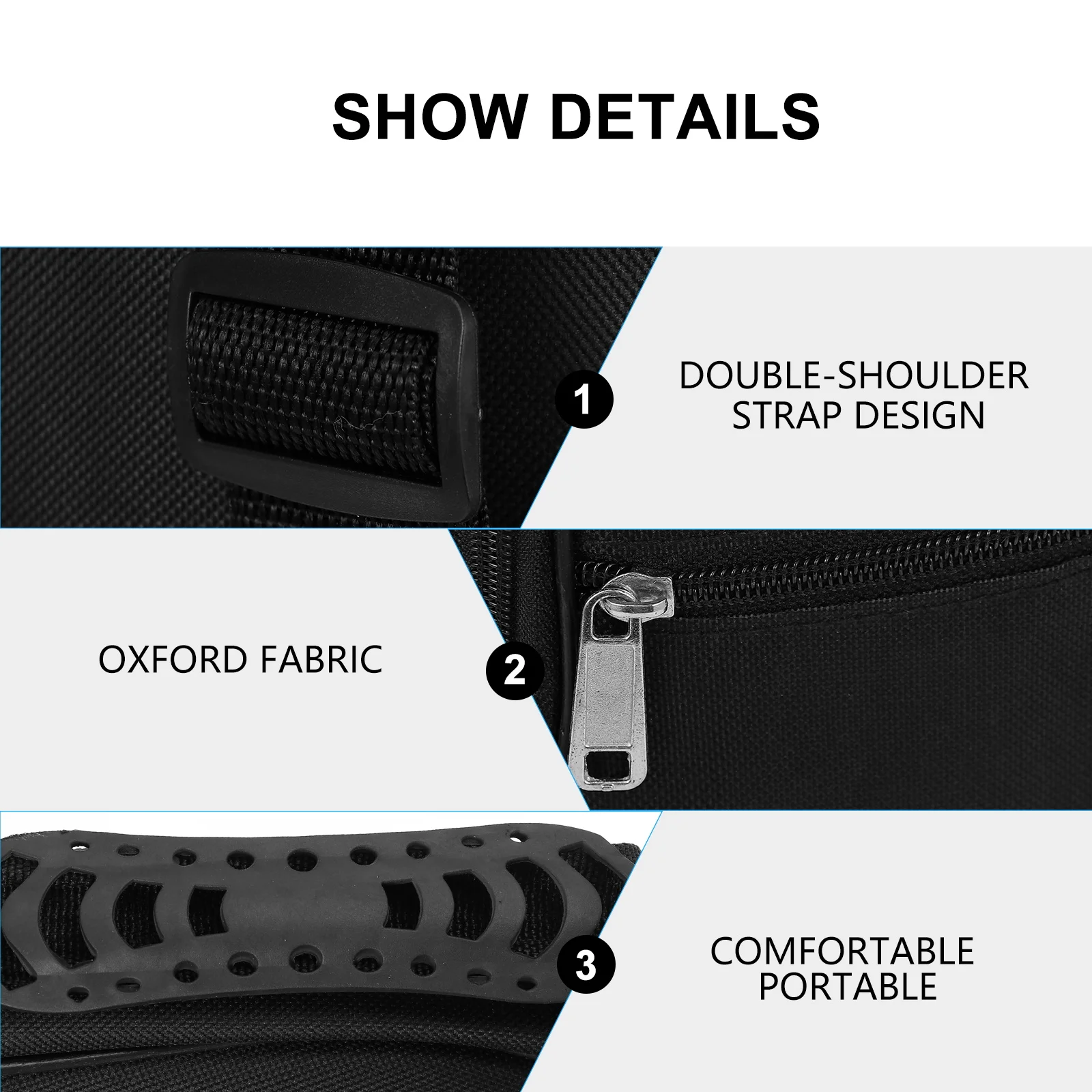 

1pc Ukulele Bag Guitar Pouch Backpack Handbag Waterproof Shoulder Small Sponge Comfortable Handle Thicken Oxford Durable Zippers