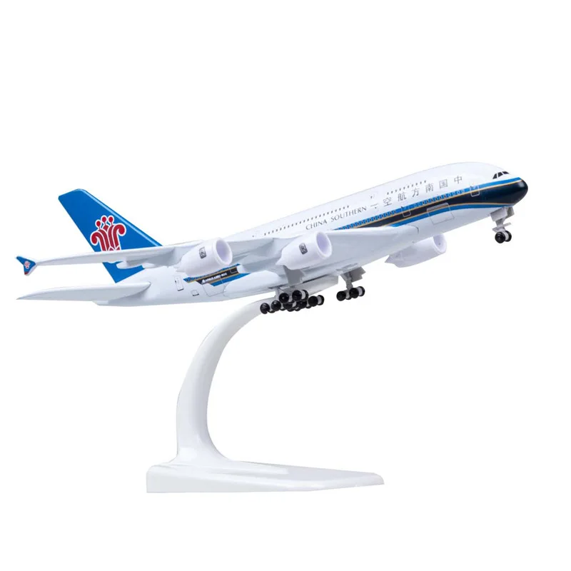 

Diecast Southern Airlines A380 Civil Aviation Passenger Plane Model Alloy&Plastic Material Scale Simulation Display