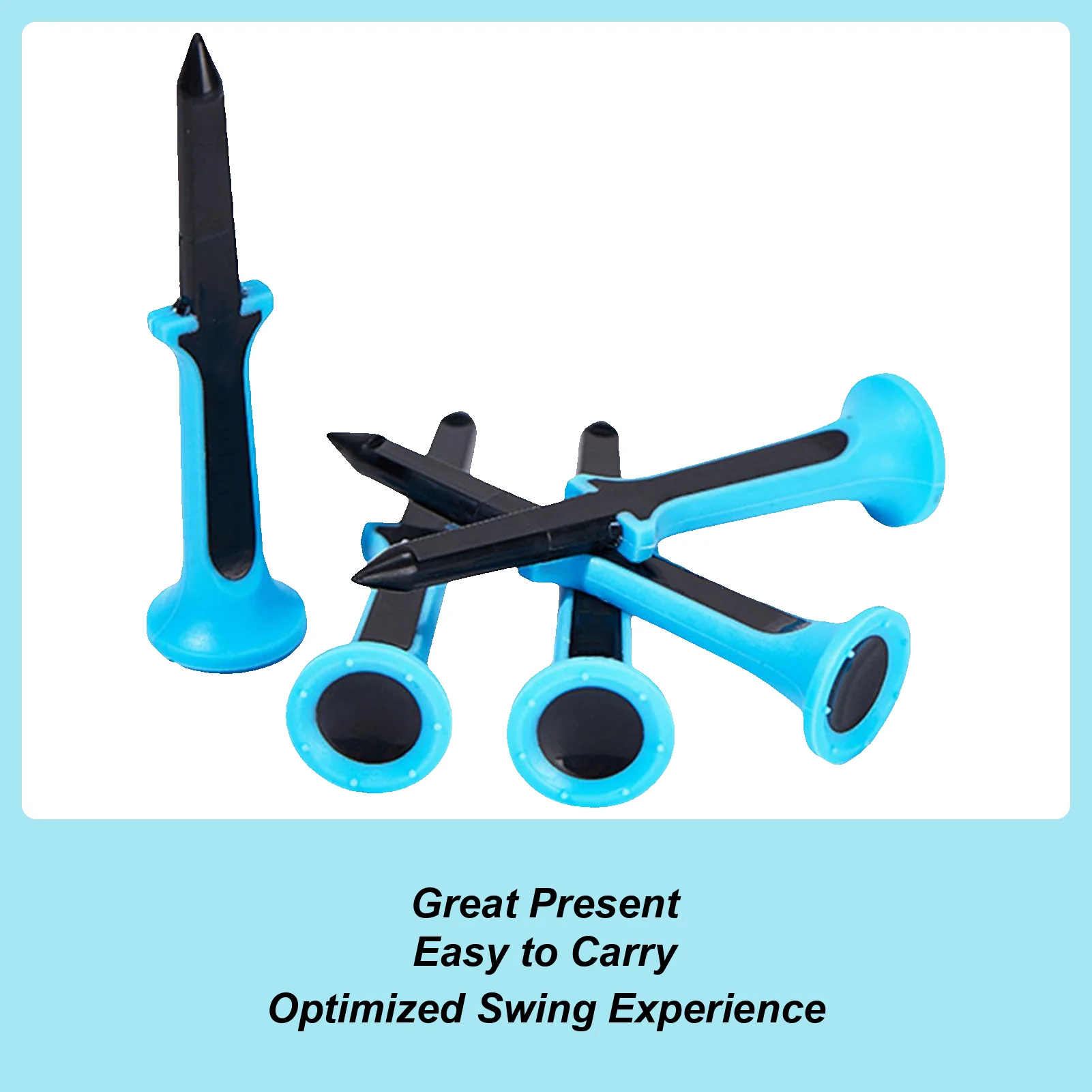 

Футболки для гольфа для мужчин, 5-компонентный редуктор трения, 3,15 дюйма, портативные многоразовые футболки для гольфа для начинающих, дальность вождения, заднего двора