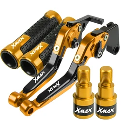 For YAMAHA Xmax 125 200 250 300 400 2013- 2022 2021 2018 2019 2020 Motorcycle Brake Clutch Levers Handlebar Grips Hand Bar end