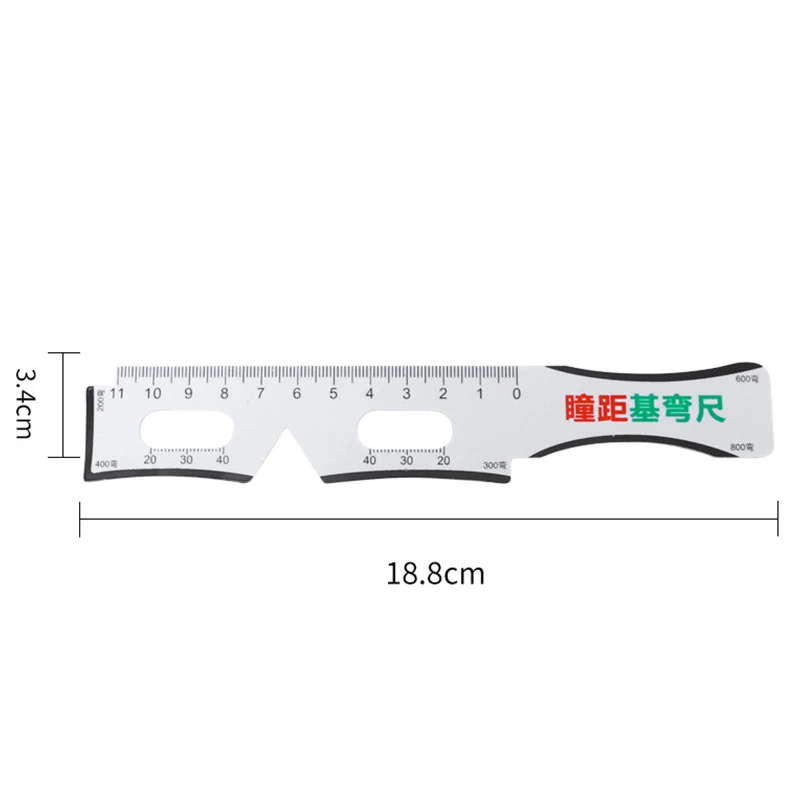 2 stks Maatregel Optische Vernier PD Liniaal Leerling Afstandsmeter Oog Oogheelkundige Tool Multifunctionele Maatregel