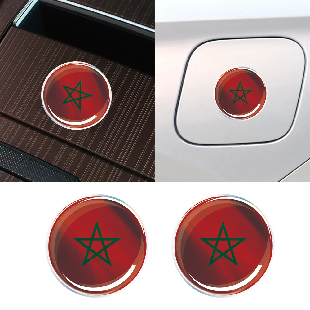 

Morocco Mozambique Mexico Flag Laser Epoxy Decor Car Sticker 3D Motorcycle Tank Decal Sticker Case Strong Stickiness Accessories