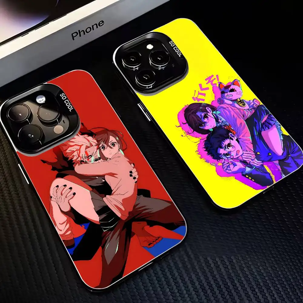 

Dandadan cool japan anime pattern Phone Case For iPhone17,16,15,14,13,12,11 Plus,Pro Max Black Matte Shockproof Cover
