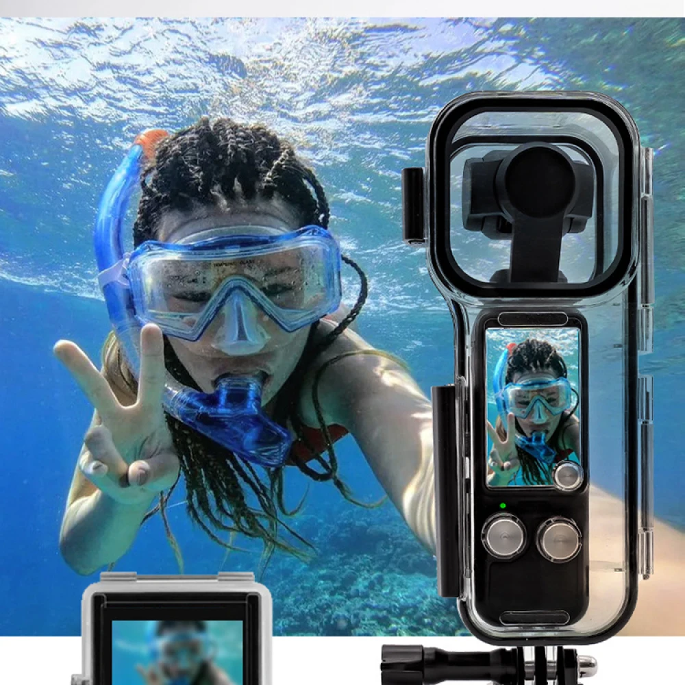 45M Action Camera Waterproof Case For DJI Osmo Pocket 3 Underwater Diving Housing Cover For OSMO Pocket 3 Camera Cases Parts