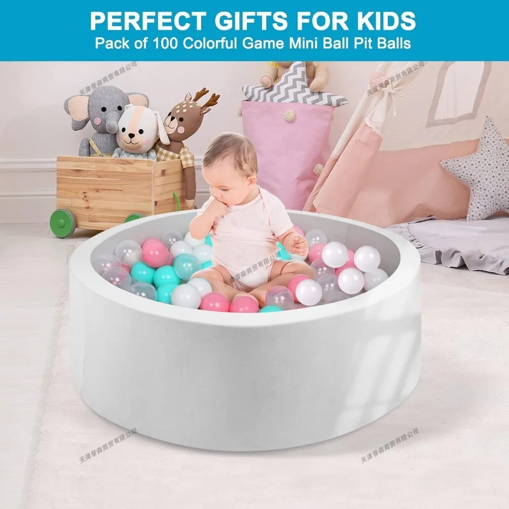 100 ชิ้น 5.5 เซนติเมตรที่มีสีสัน Ocean Balls เด็กเล่นของเล่นพลาสติก Pit Balls สําหรับเด็กสระว่ายน้ํากลางแจ้งเกม Sensory ของเล่นสนามเด็กเล่นในร่ม