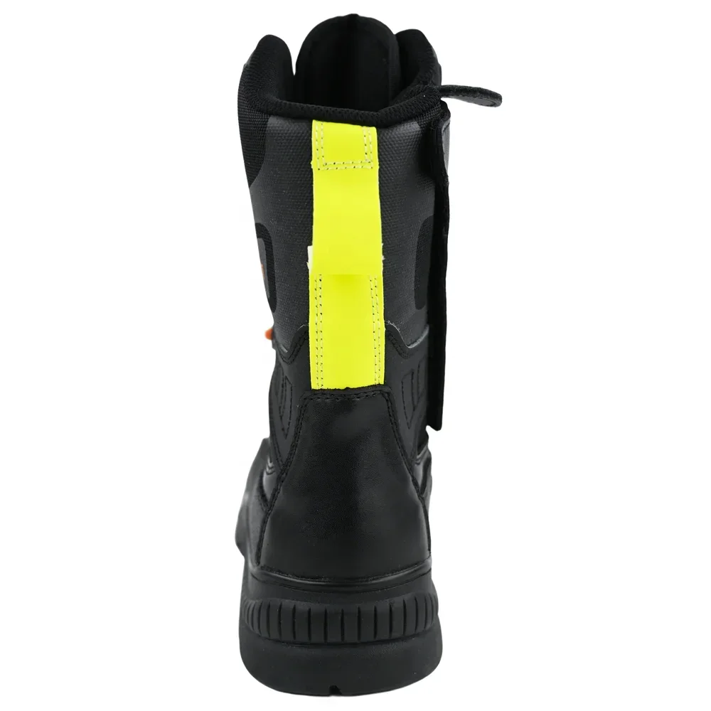 For ANBEN FIRE China Manufacturer Fire Resistant Anti Puncture firefighter leather fire rescue boots