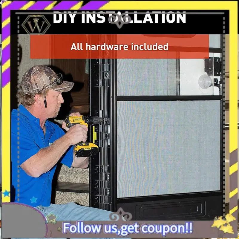 

ABXV-RV Entry Door Friction Hinge Kit Accessories Parts For 5Th Wheel, Travel Trailer And Motorhome (Pack Of 2)