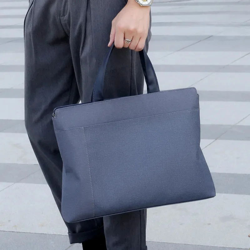 New Business Herren Aktentasche Handtasche männlich 15 "Laptop große Kapazität Datei Einkaufstasche