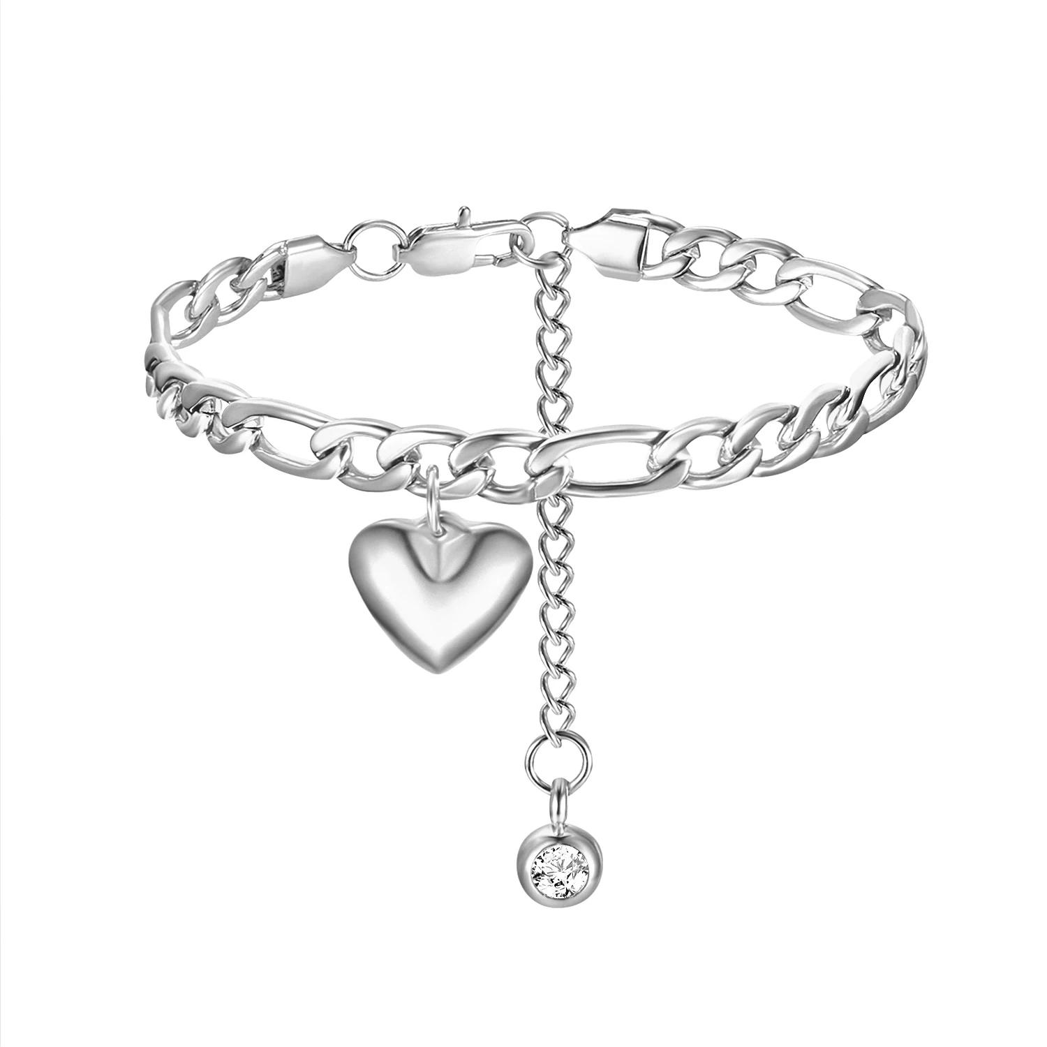 Fußkettchen Für Frauen Silber Farbe Edelstahl Figaro Link Knöchel Armbänder Sommer Mode Bein Kette Strand Fuß Schmuck Knöchel
