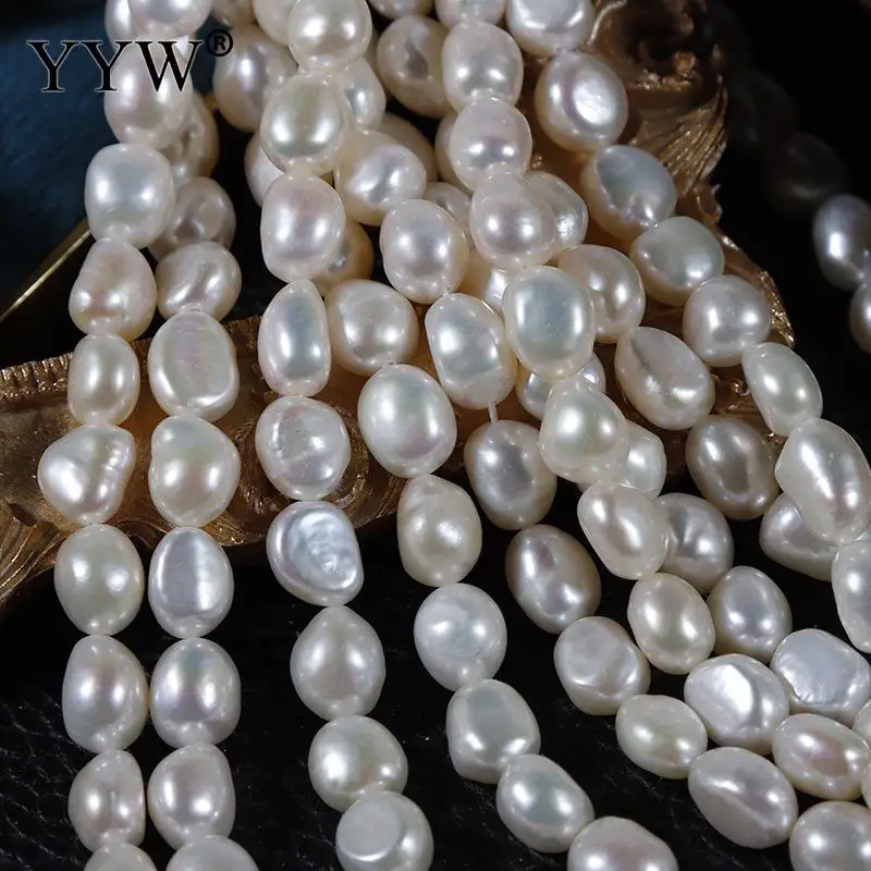 

White Keshi Cultured Freshwater Pearl Beads One Direction Natural Baroque Pearl Beads For DIY Elegant Necklace Jewelry Making