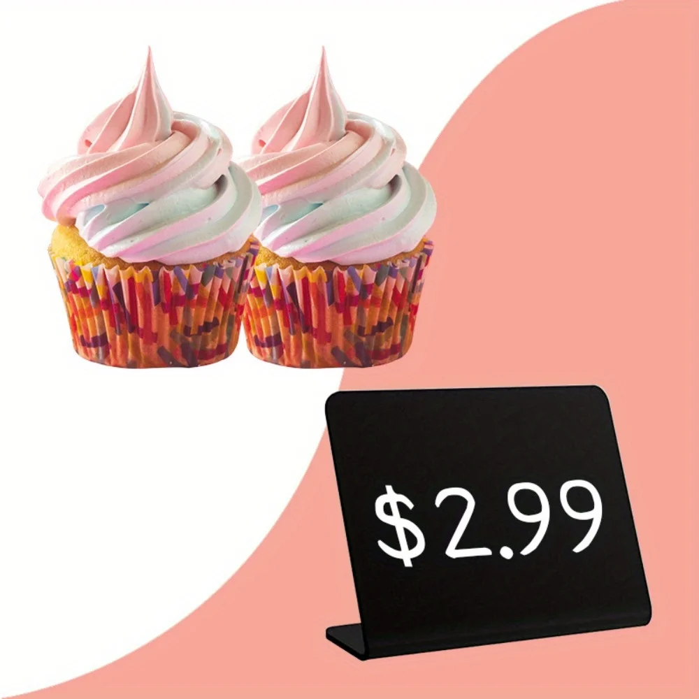 5pcs Chalkboard Signs Food Board Buffet Party Chalkboards Labels Message Blackboard Chalk Table Display Price Tabletop