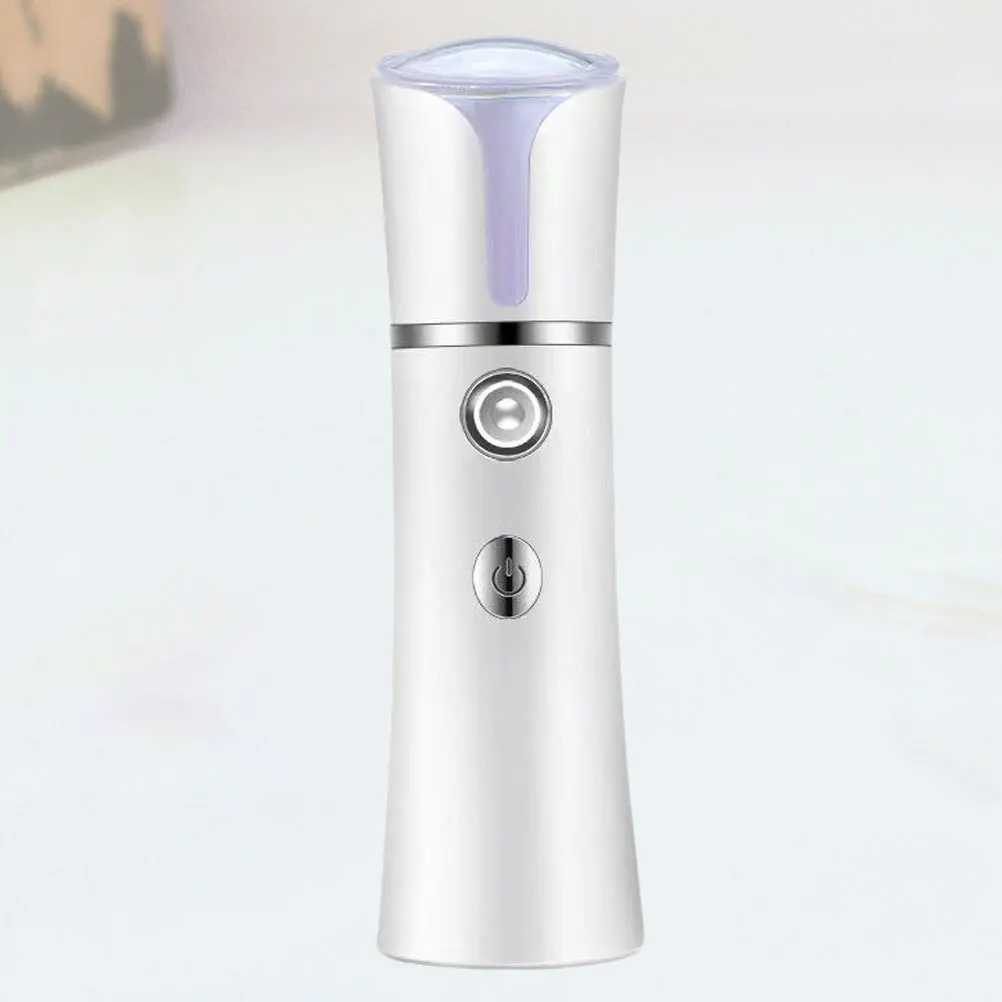 نانو رذاذ جهاز البخار للوجه 25 مل خزان 37 فولت 150 مللي أمبير المحمولة يده المرطب الأبيض جهاز البخار للوجه منظف المسام