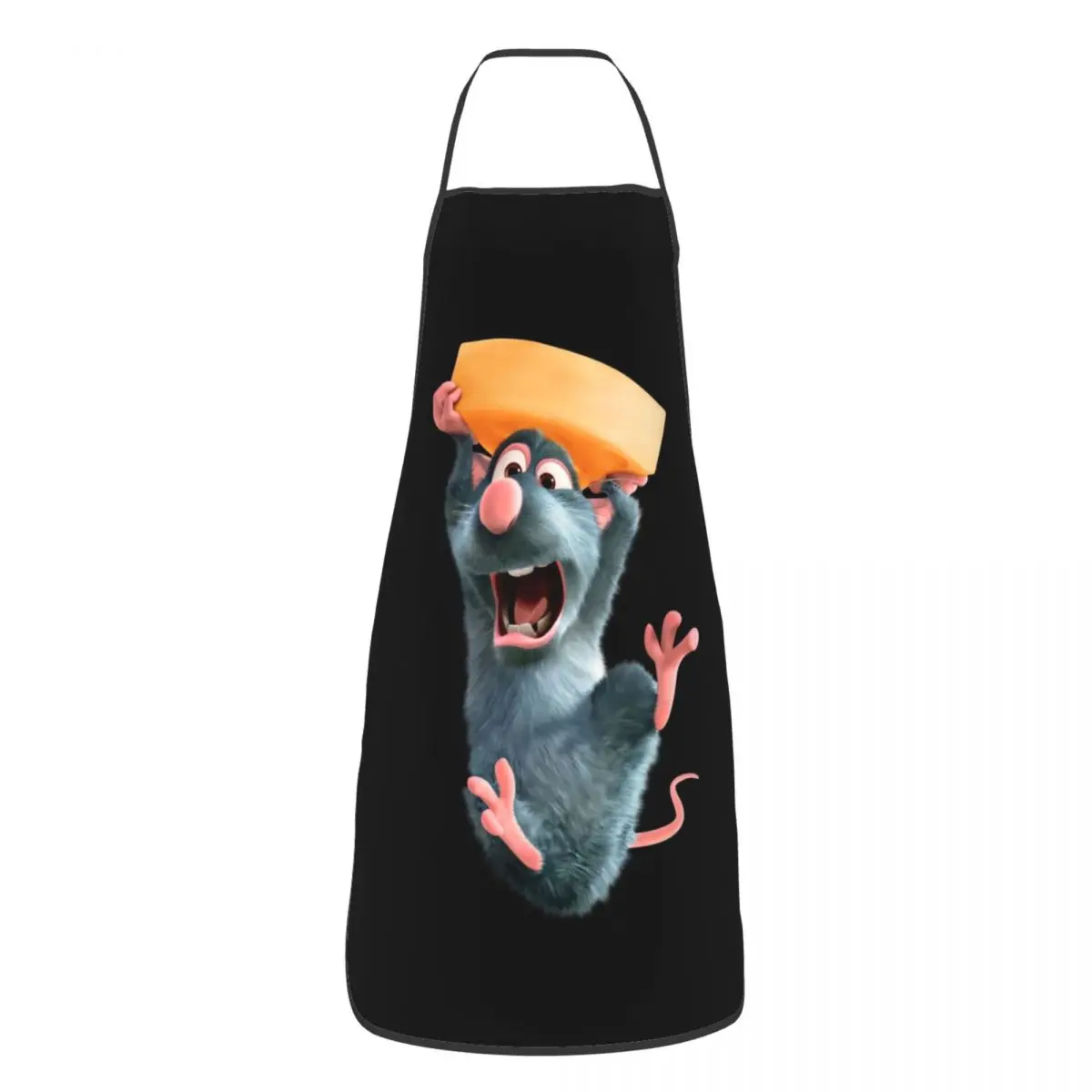 Custom Remy And Cheese Ratatouille Apron for Women Men Unisex Bib Cartoon Cooking Kitchen Tablier Cuisine Chef Painting