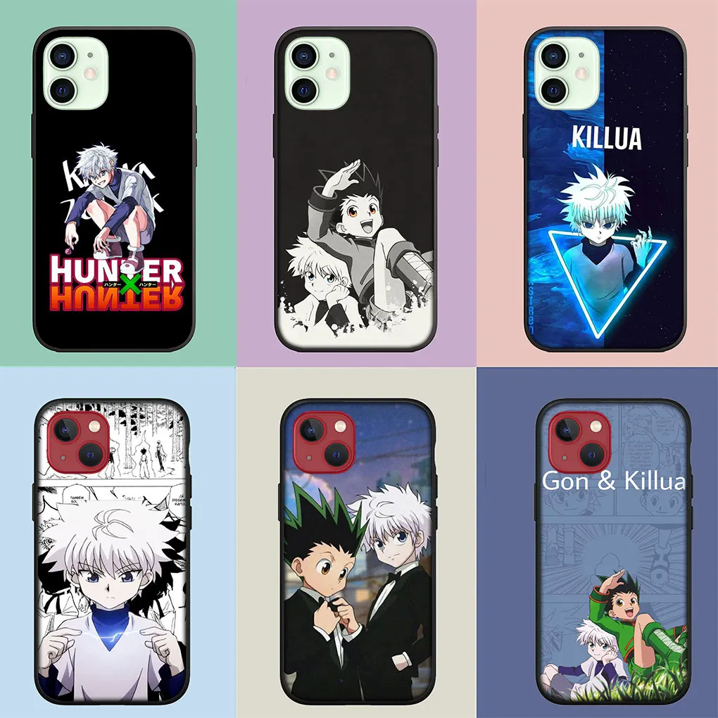 Killua Hunter × Hunter HunterX Soft Casing for iPhone 16 15 14 Plus 13 12 Mini 11 Pro Max XS X XR + 15+ Phone Cover Case