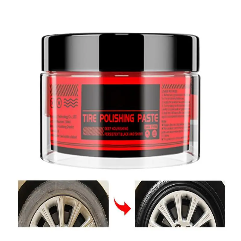 

Tire Coating Paste Tire Dressing Quick Drying Tire Mounting Demounting Paste 150ml For Delivers A Lasting High Gloss Wet Look