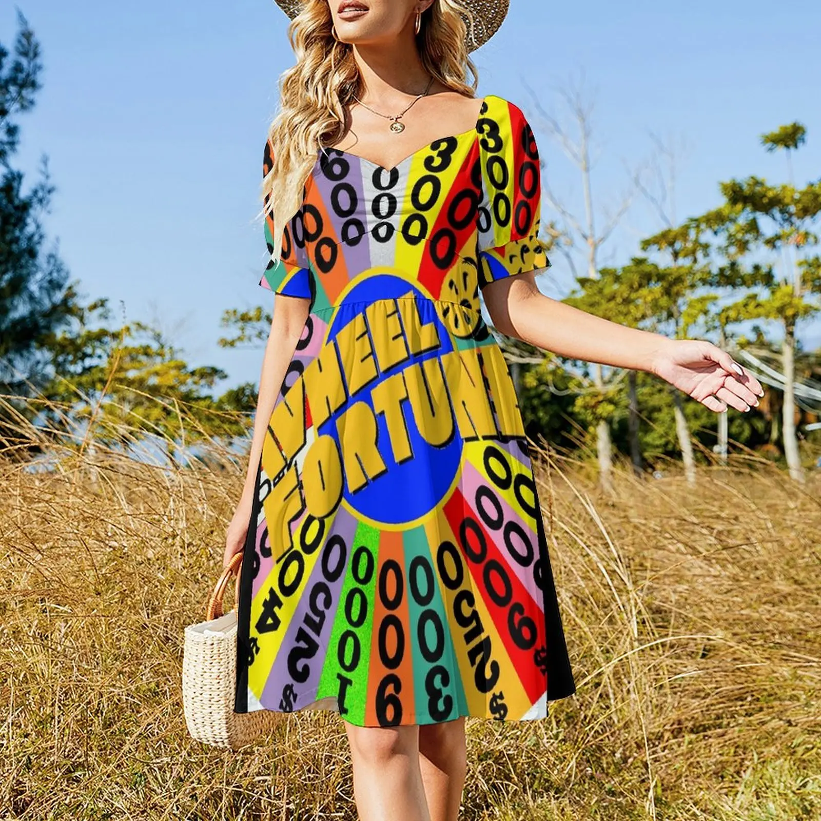 Wheel of Fortune Short Sleeved Dress african dresses for woman dress for woman women's fashion dresses Dress