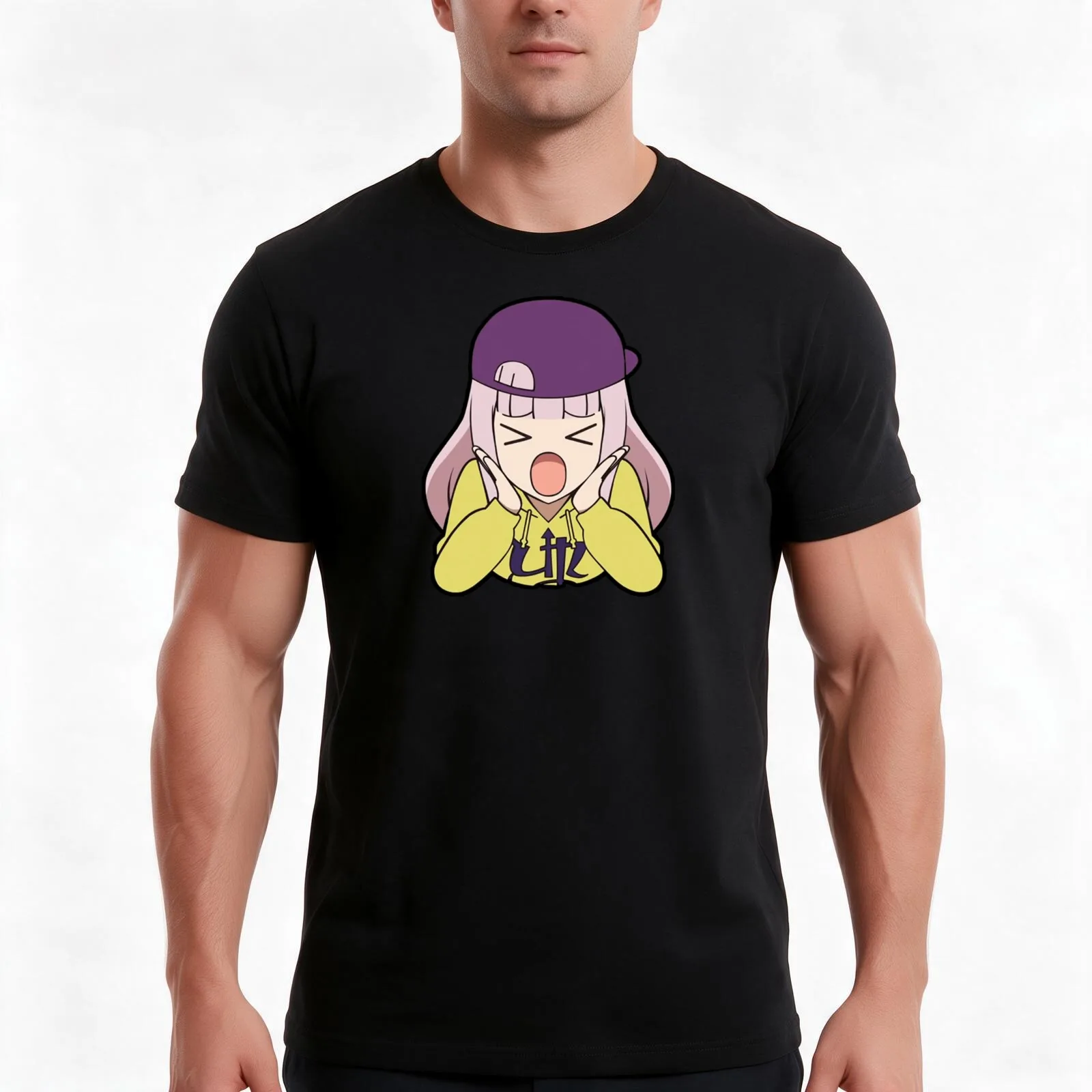 Fujiwara chika screams in miyuki's rap kaguya sama Season 3 T-Shirt, Summer Casual Cotton Tee, Oversized Streetwear Tops