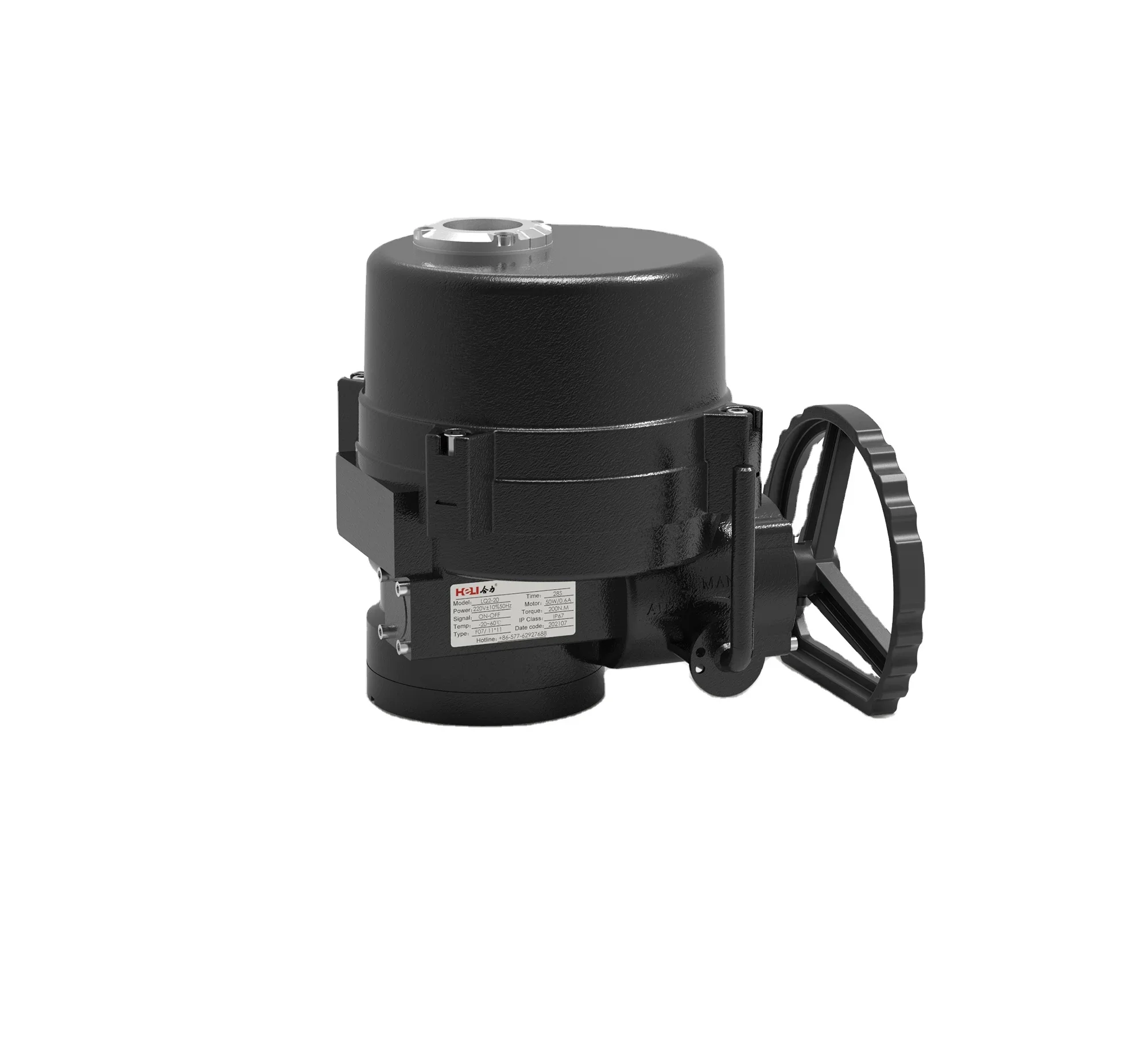 

LQ2 220VAC 90 Degree actuator electric driver for opening and closing valves use in electricity oil food and water torque 200Nm