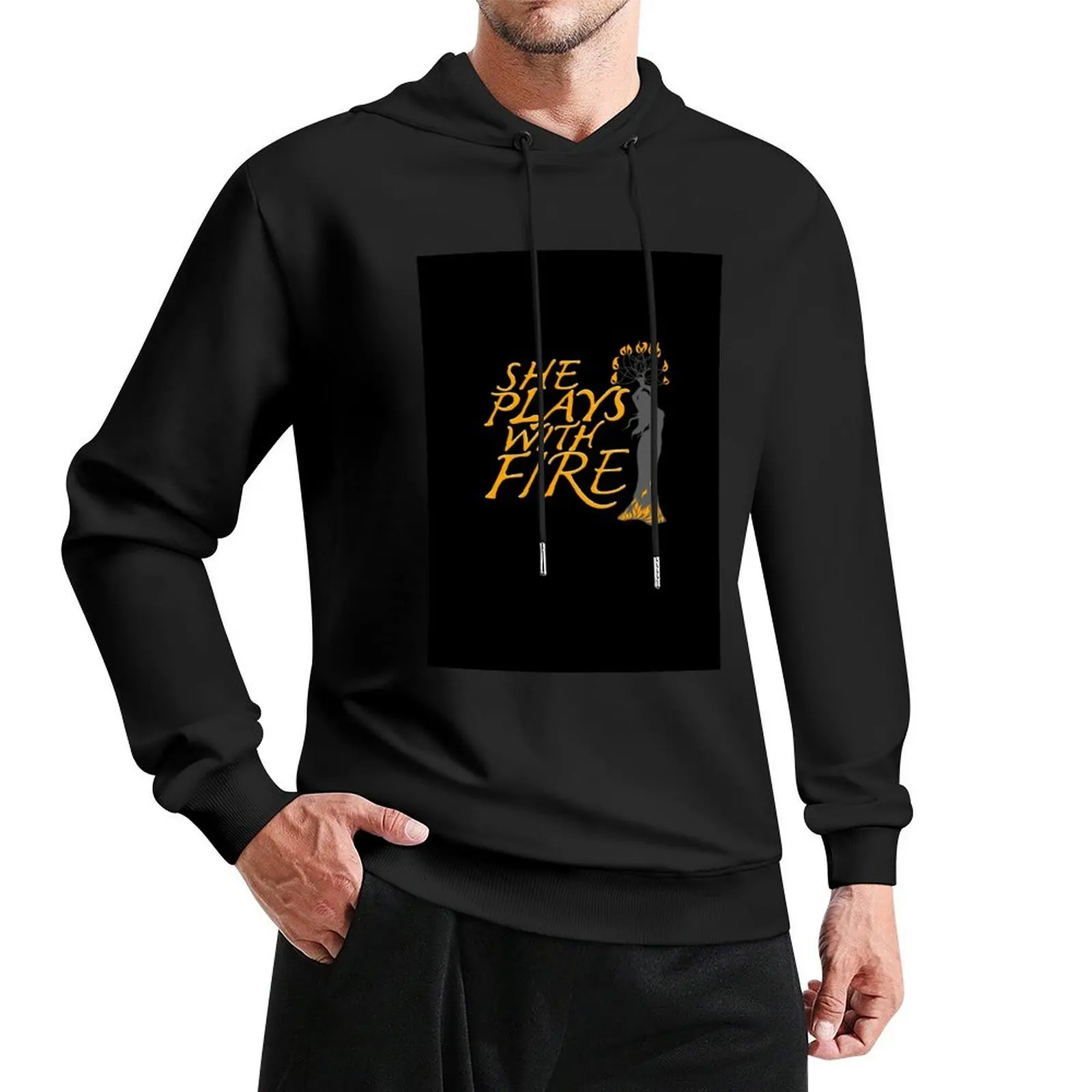 Fire Dancer Pullover Hoodie men's sweat-shirt male clothes anime hoodie