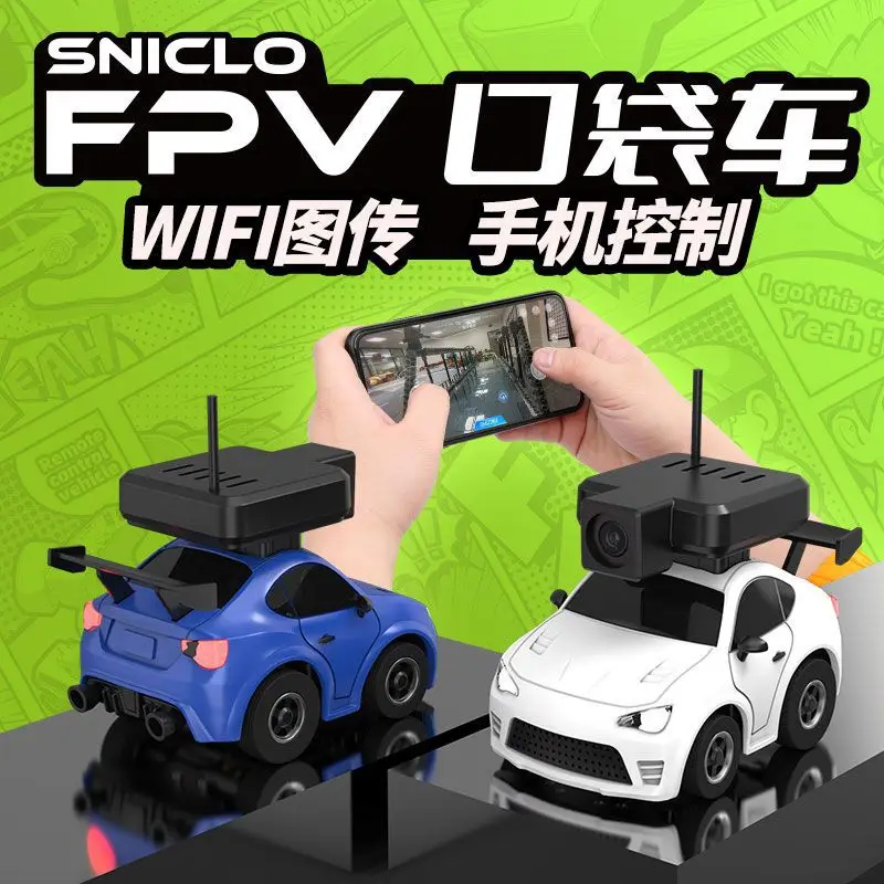 2024 Nowy zanurzeniowy bezprzewodowy samochód Fpv Racing Sisilok Wifi First Visual Remote Control Car Boy Mini Remote Control Car Prezent świąteczny